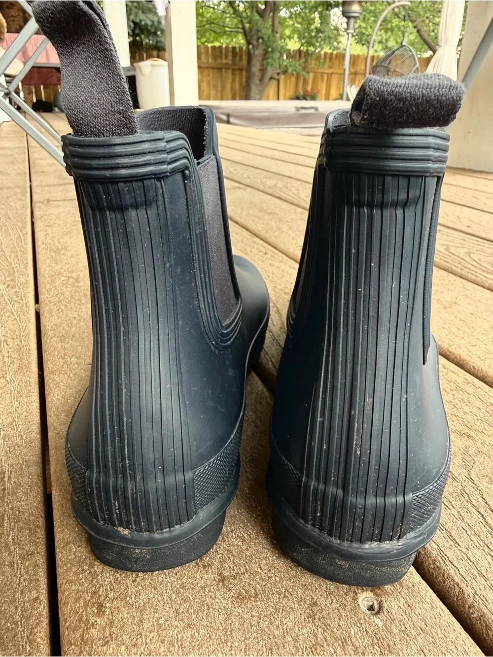 Hunter Originally Chelsea Rainboot - short - navy - size 9
